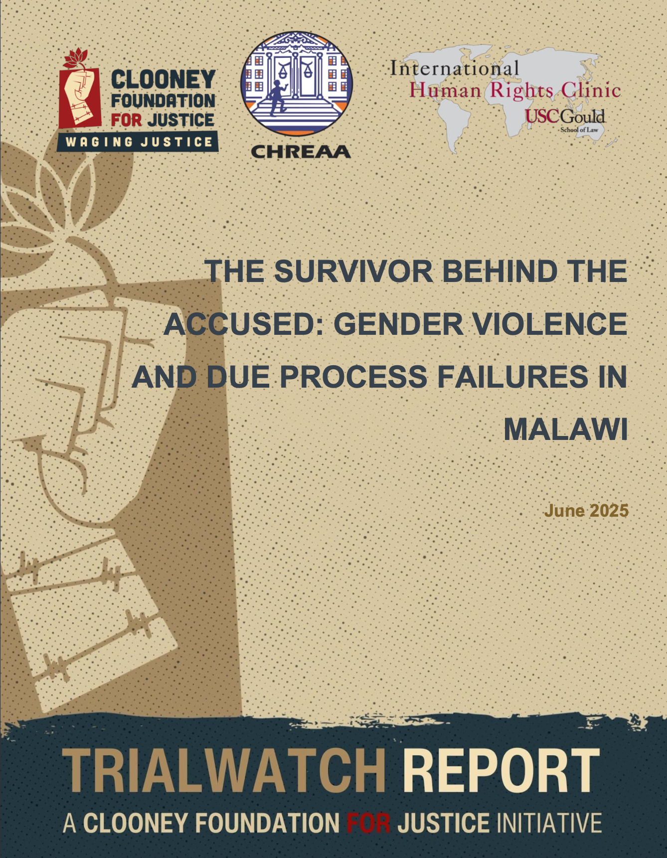 Cover of CFJ report on gender-based violence survivors incarcerated in Malawi